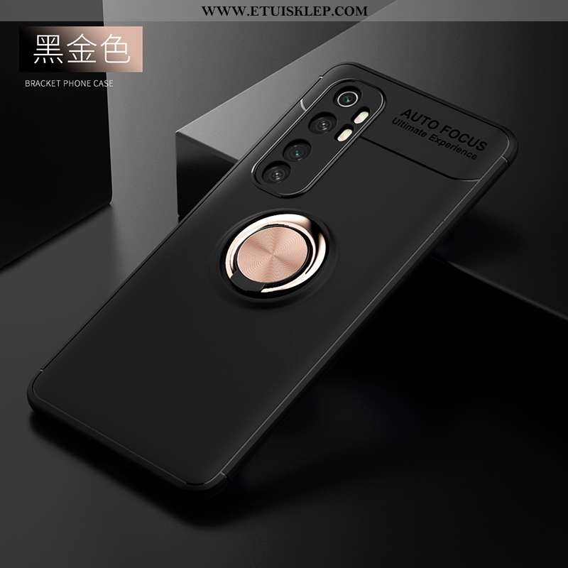 Futerał Xiaomi Mi Note 10 Lite Moda Ochraniacz Wspornik Anti-fall Czarny Ring Mały Na Sprzedaż