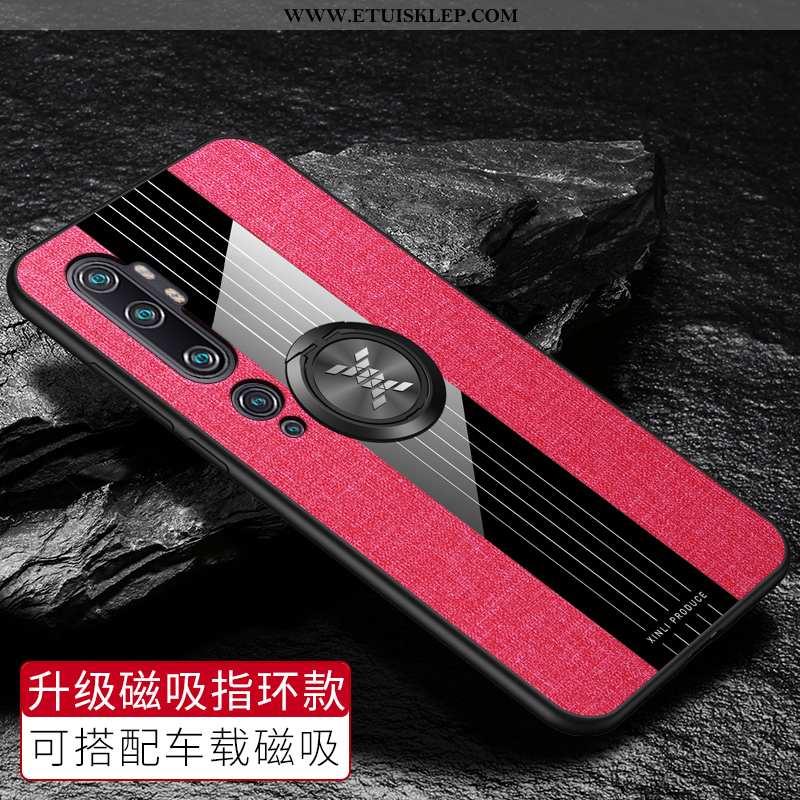 Futerał Xiaomi Mi Note 10 Wzór Telefon Komórkowy Ochraniacz Dostosowane Płótno Czerwony Netto Sklep