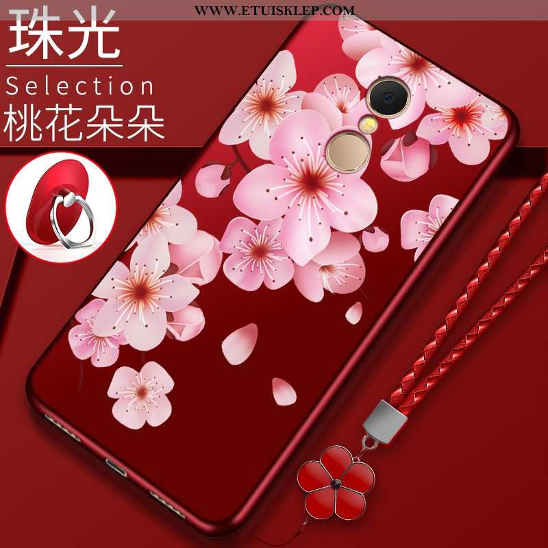 Futerał Xiaomi Redmi 5 Kreatywne Czerwony Etui Telefon Komórkowy Anti-fall Mały All Inclusive Sprzed