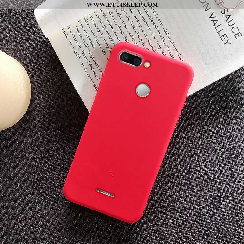 Futerał Xiaomi Redmi 6 Ochraniacz Zakochani Cienkie Jednolity Kolor Telefon Komórkowy Czerwony Sklep