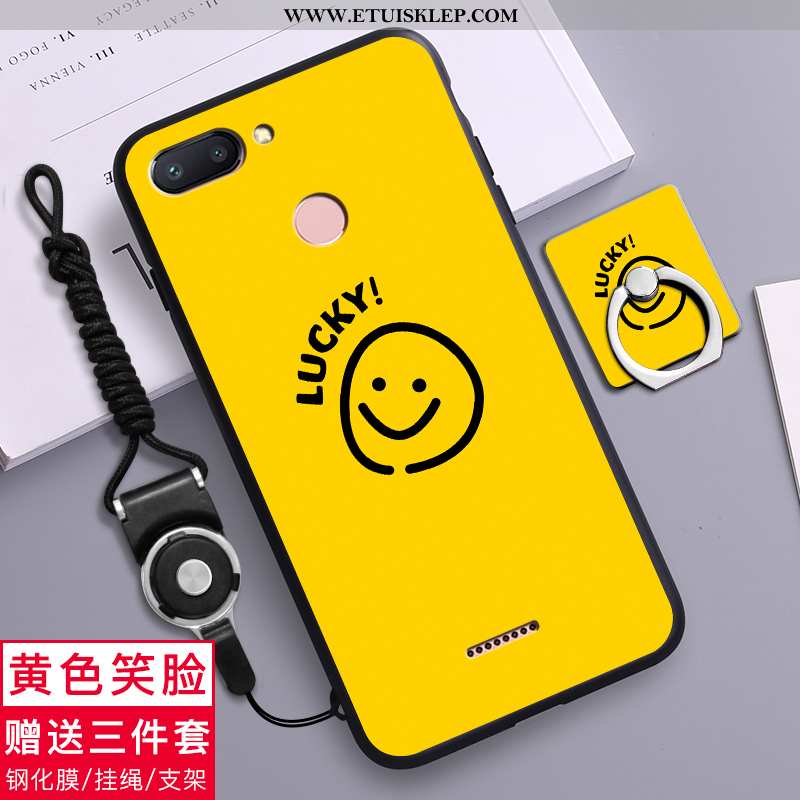Futerał Xiaomi Redmi 6 Osobowość Żółty Nowy Czerwony Anti-fall Nubuku Kreskówka Sprzedam