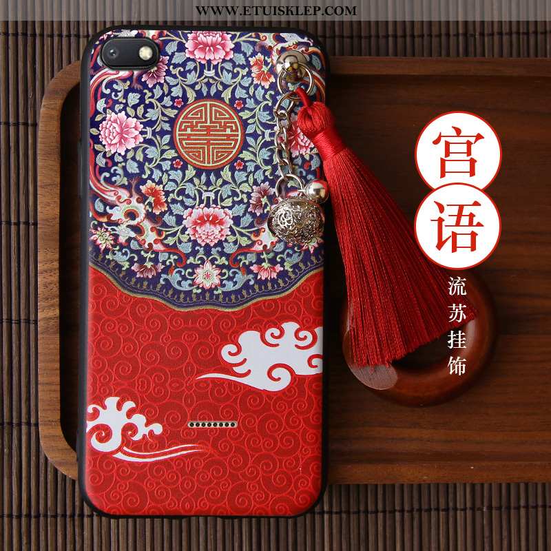 Futerał Xiaomi Redmi 6a Vintage Chiński Styl Z Frędzlami Purpurowy Czerwony Netto Czerwony Sklep