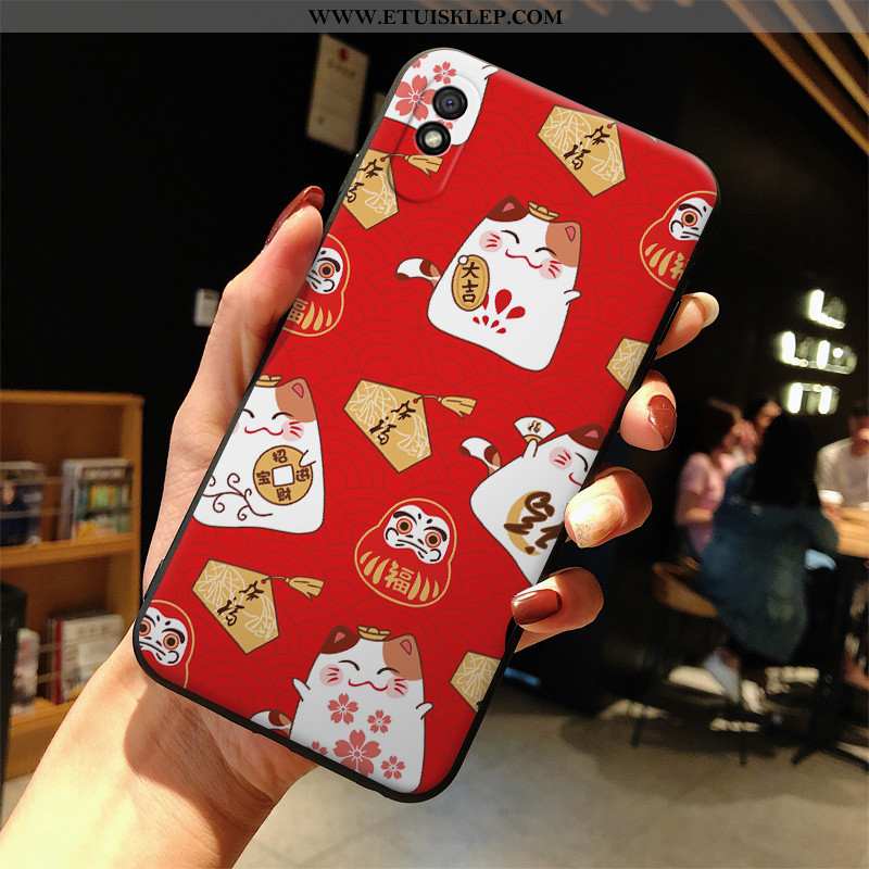 Futerał Xiaomi Redmi 9a Moda Anti-fall Telefon Komórkowy Biały Etui Czerwony Na Sprzedaż
