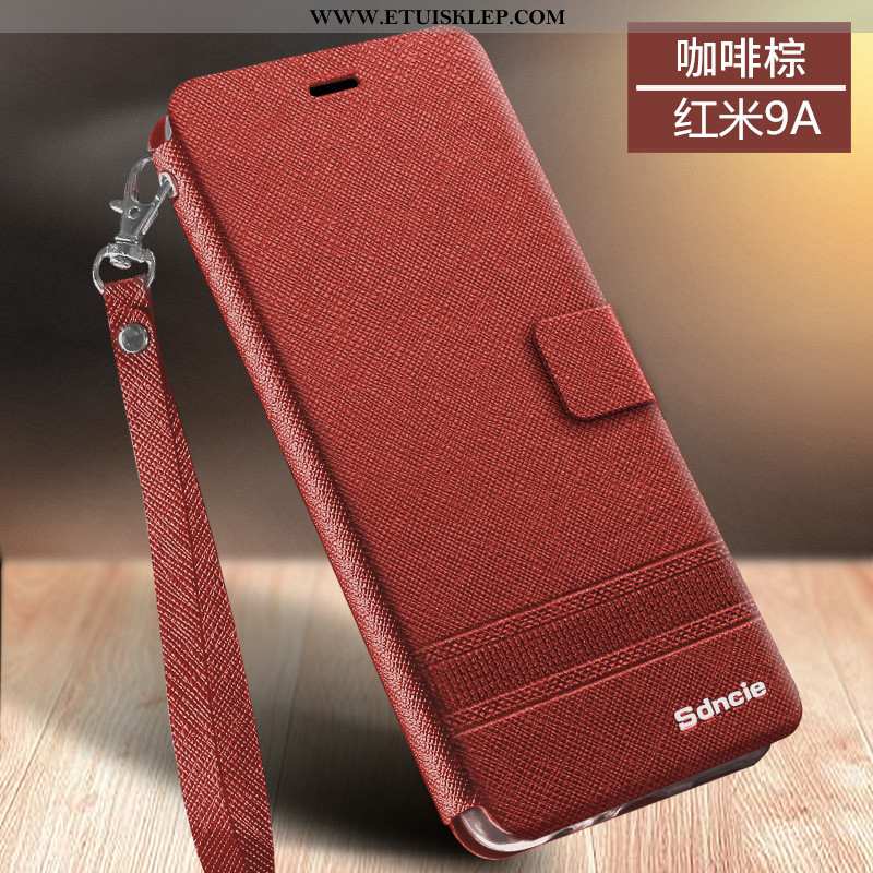 Futerał Xiaomi Redmi 9a Ochraniacz Klapa Różowe Czerwony All Inclusive Telefon Komórkowy Miękki Ofer