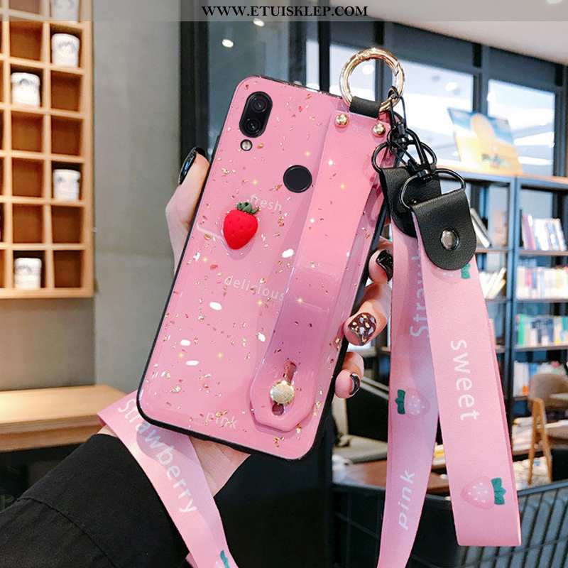 Futerał Xiaomi Redmi Note 7 Miękki Etui Anti-fall Telefon Komórkowy Różowe Kreatywne Osobowość Na Sp
