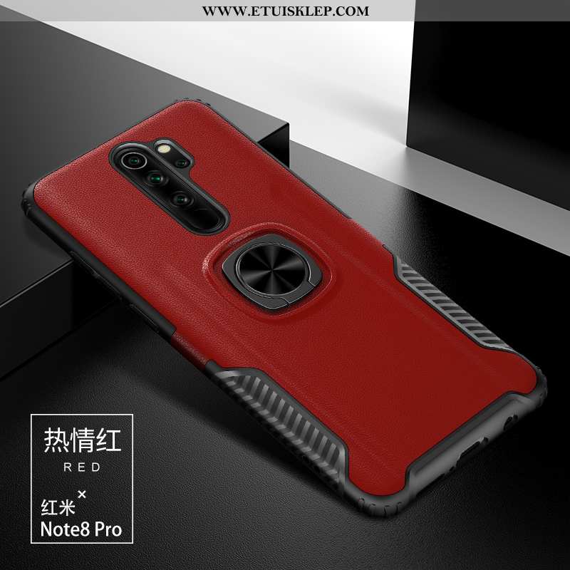 Futerał Xiaomi Redmi Note 8 Pro Osobowość Ochraniacz Czerwony Nubuku All Inclusive Czerwony Netto Ri