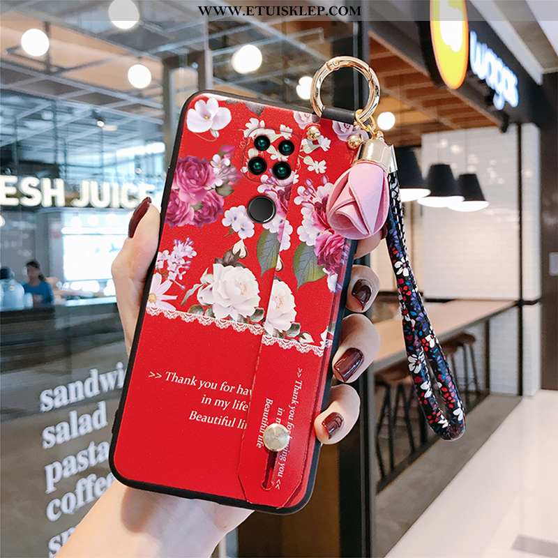 Futerał Xiaomi Redmi Note 9 Silikonowe Zakochani Anti-fall Różowe Nubuku Etui Mały Tani