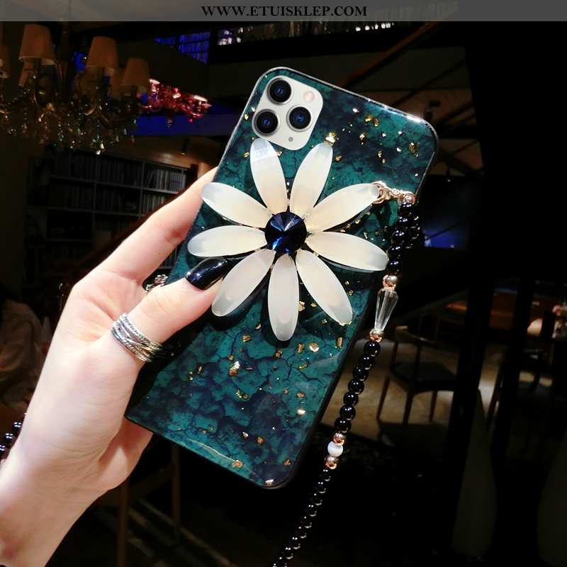 Futerał iPhone 11 Pro Wiszące Ozdoby Stokrotka Anti-fall All Inclusive Luksusowy Zielony Oferta