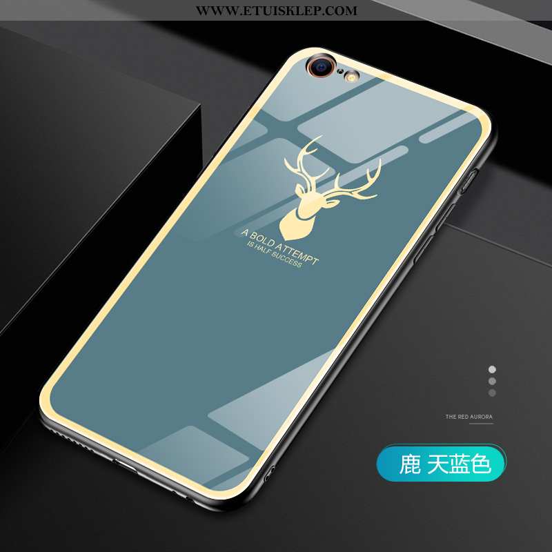 Futerał iPhone 6/6s Plus Miękki Osobowość Cienkie Szkło Złoto Nowy Sklep