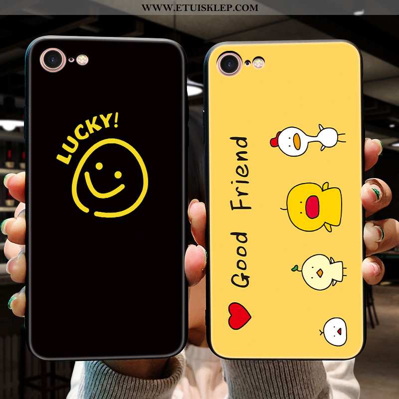 Futerał iPhone 8 Kreskówka Zakochani Czarny Kreatywne Osobowość Nubuku Telefon Komórkowy Oferta