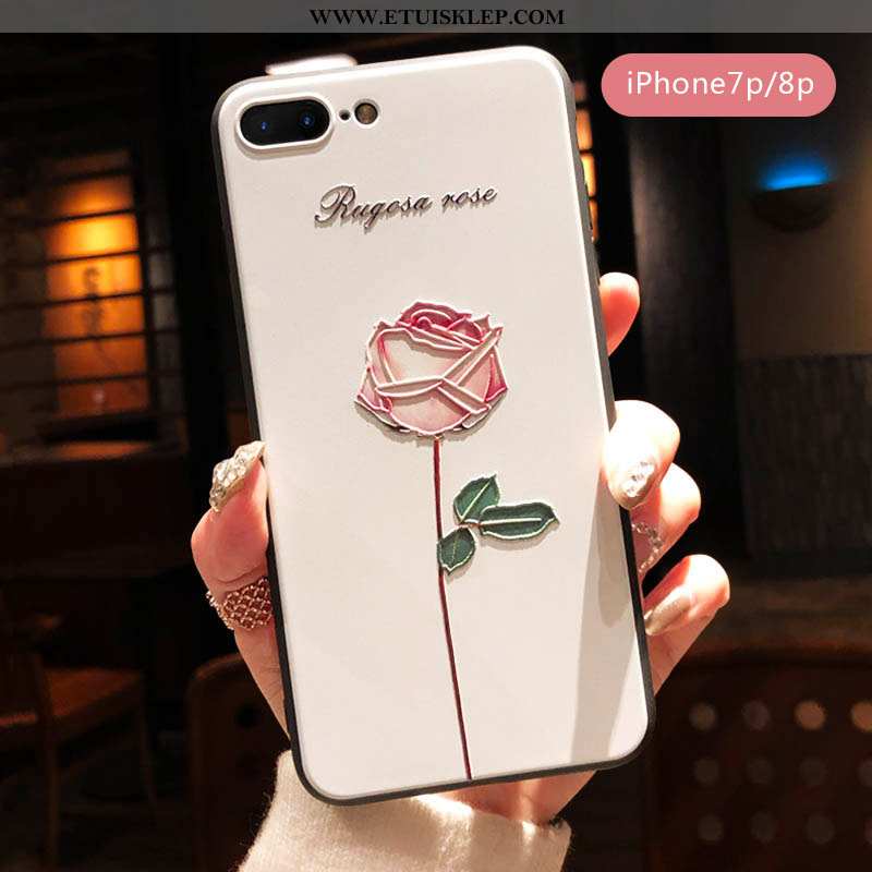 Futerał iPhone 8 Plus Relief Telefon Komórkowy Etui Sztuka Różowy Anti-fall Tanie