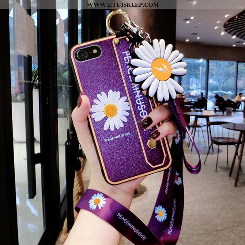 Futerał iPhone Se (nouveau) Trendy Silikonowe Kreatywne Purpurowy All Inclusive Nowy Stokrotka Na Sp