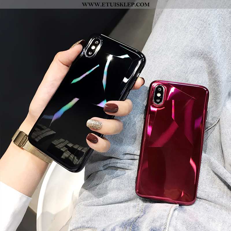 Futerał iPhone X Cienkie Eleganckie Etui Jednolity Kolor Czerwony Moda Na Sprzedaż