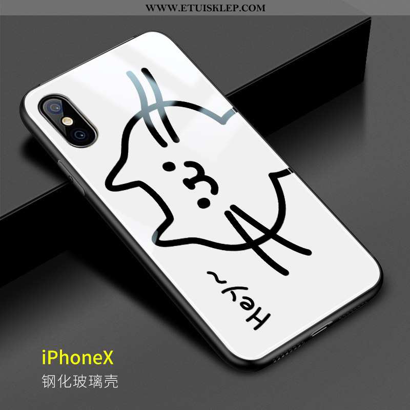 Futerał iPhone X Piękny Anti-fall Zabawne Telefon Komórkowy Biały Kotek Dyskont