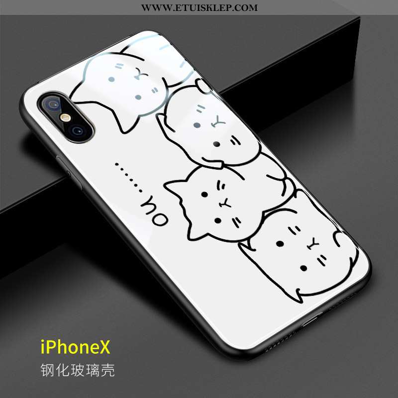 Futerał iPhone X Piękny Anti-fall Zabawne Telefon Komórkowy Biały Kotek Dyskont