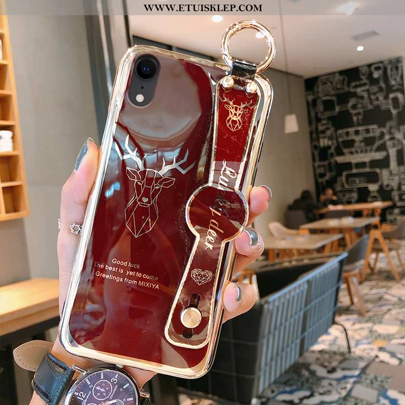 Futerał iPhone Xr Trendy Ciemnozielony Telefon Komórkowy Poszycie Buckskin All Inclusive Tani