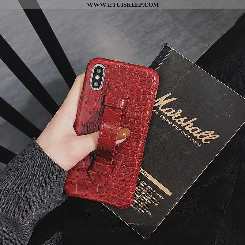 Futerał iPhone Xs Cienkie Super Skóra Telefon Komórkowy Trendy Wspornik Kup