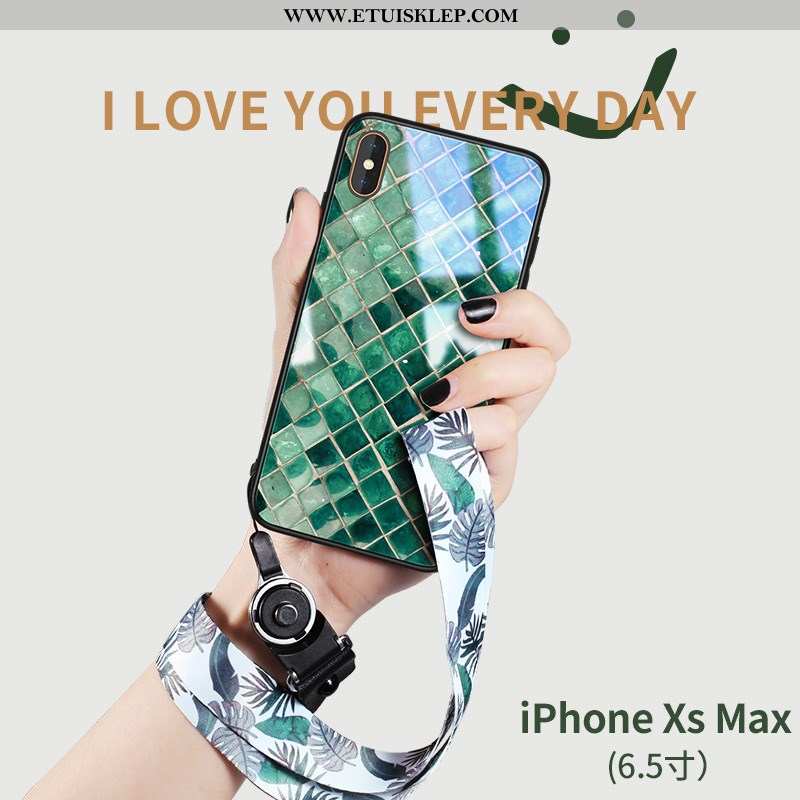 Futerał iPhone Xs Max Silikonowe Nowy Telefon Komórkowy Trendy Zielony Oferta