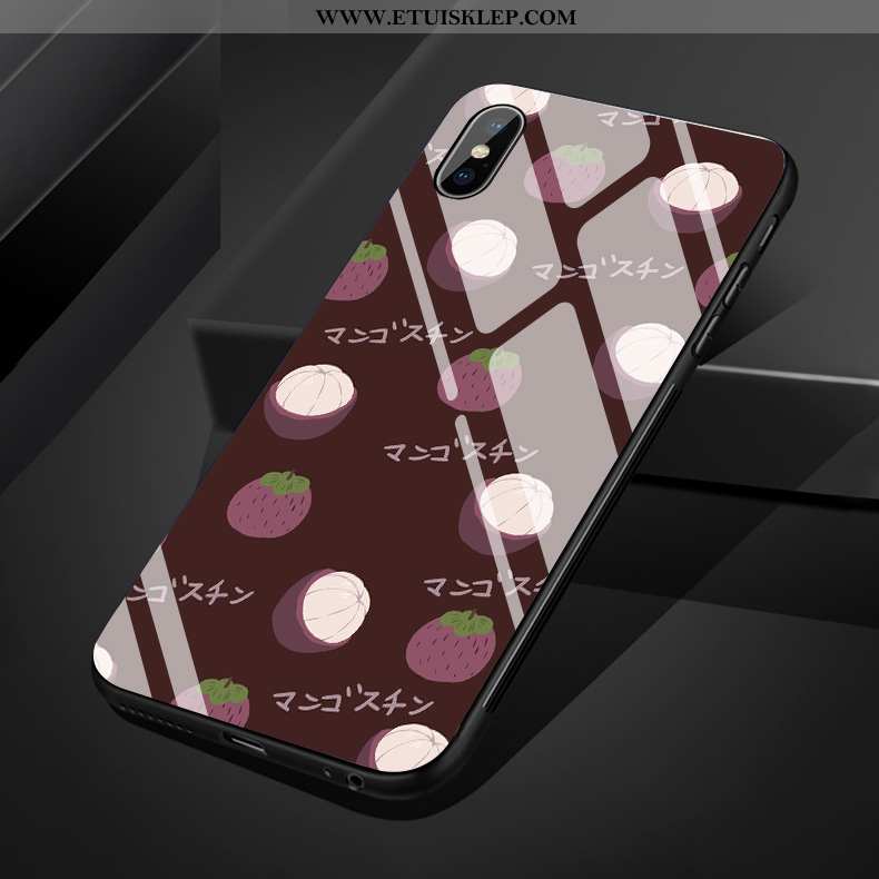 Futerał iPhone Xs Max Szkło Świeży Bydło Etui Silikonowe Mały Tanie