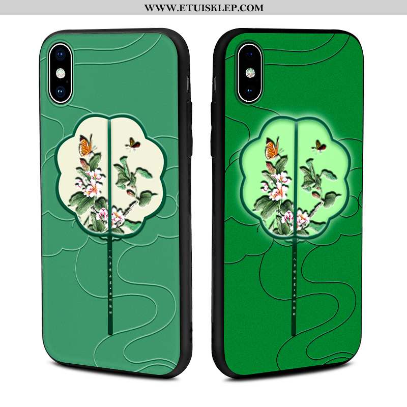 Futerał iPhone Xs Max Trendy Telefon Komórkowy Anti-fall Etui Wzór Zielony Online