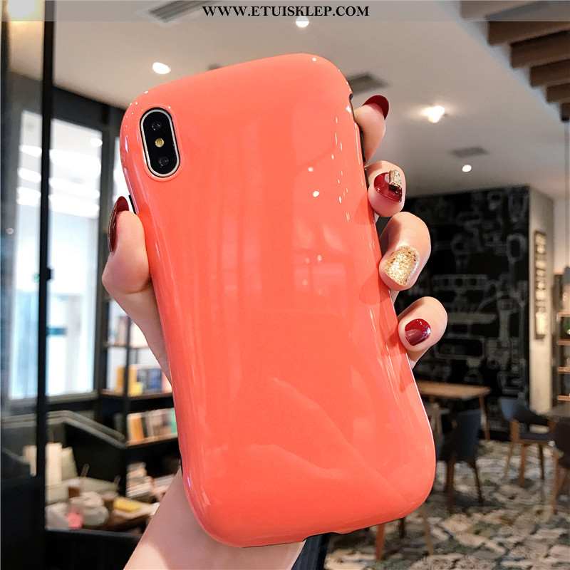 Futerał iPhone Xs Miękki Etui Telefon Komórkowy Jednolity Kolor Pomarańczowy Proste Oferta