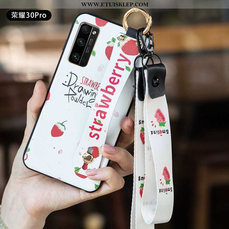 Obudowa Honor 30 Pro Trendy Etui Wiatr Biały Anti-fall Futerał Świeży Tani