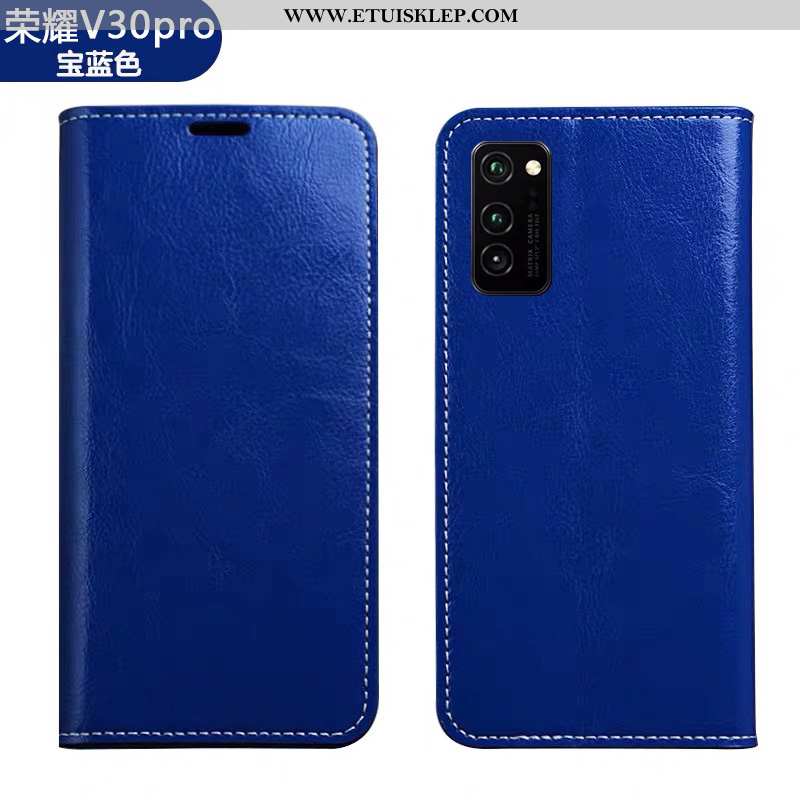 Obudowa Honor View30 Pro Prawdziwa Skóra Etui Pokrowce Futerał Anti-fall Telefon Komórkowy Tanie