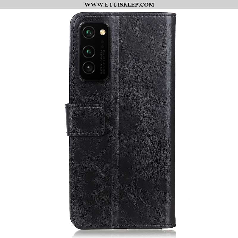 Obudowa Honor View30 Pro Skórzane Etui Biznes Czarny Magnes Zamknięty Pokrowce Telefon Komórkowy Dys