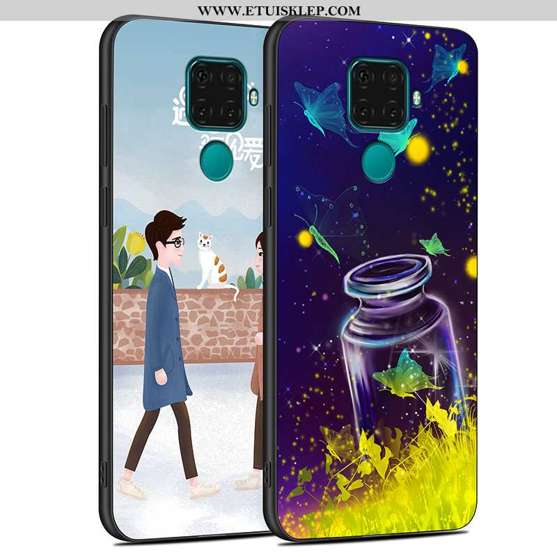 Obudowa Huawei Mate 30 Lite Ochraniacz Niebieski Anti-fall All Inclusive Ring Etui Telefon Komórkowy