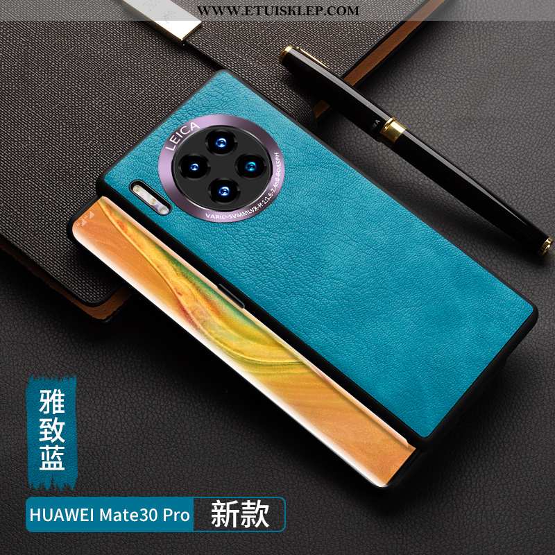 Obudowa Huawei Mate 30 Pro Kreatywne Telefon Komórkowy Skórzane Etui Czerwony Netto Ochraniacz Nubuk