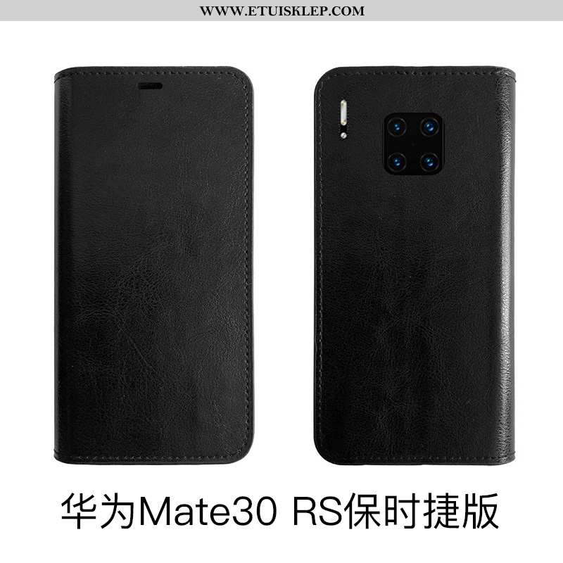 Obudowa Huawei Mate 30 Rs Skóra Pokrowce Czerwony Telefon Komórkowy Futerał Bydło Etui Online