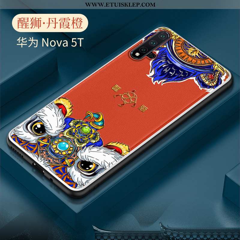 Obudowa Huawei Nova 5t Kreatywne Futerał Chiński Styl Super Ochraniacz Wzór Czerwony Netto Online