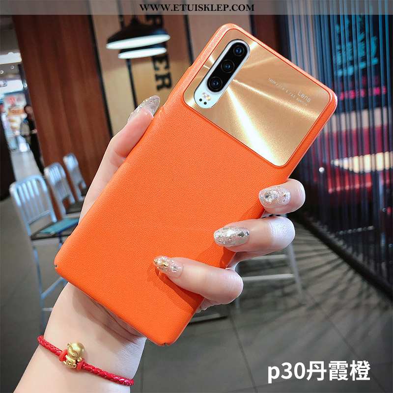 Obudowa Huawei P30 Cienkie Trendy Jasny Czerwony Trudno Pomarańczowy All Inclusive Tanie