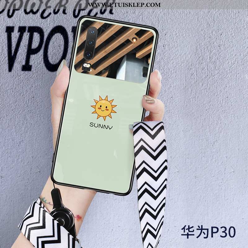 Obudowa Huawei P30 Wiszące Ozdoby Wysoki Koniec Biały Lustro Telefon Komórkowy All Inclusive Czerwon