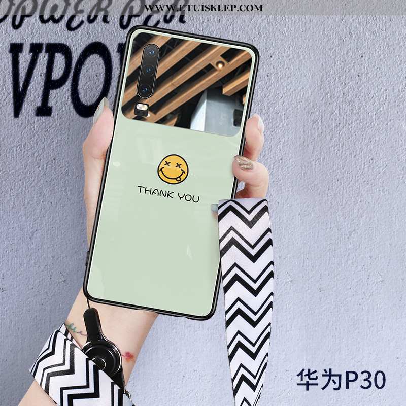 Obudowa Huawei P30 Wiszące Ozdoby Wysoki Koniec Biały Lustro Telefon Komórkowy All Inclusive Czerwon