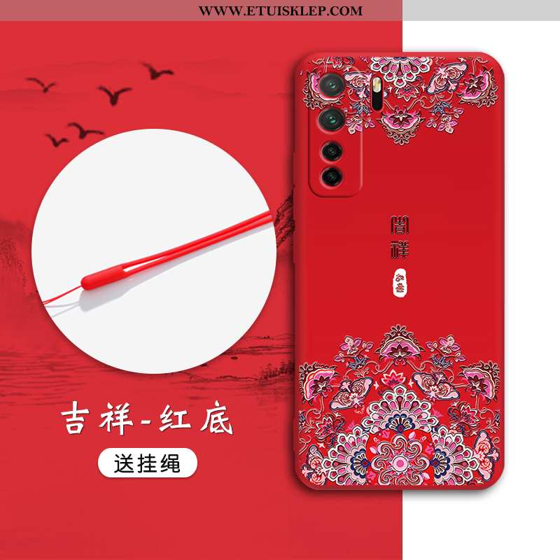 Obudowa Huawei P40 Lite 5g Miękki Anti-fall Czerwony Futerał Czarny Wiatr Trendy Dyskont