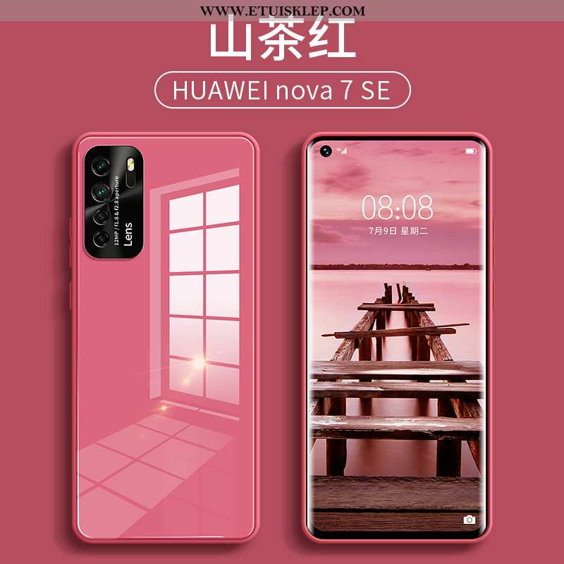 Obudowa Huawei P40 Lite 5g Ochraniacz All Inclusive Lustro Różowe Zielony Telefon Komórkowy Wysoki K