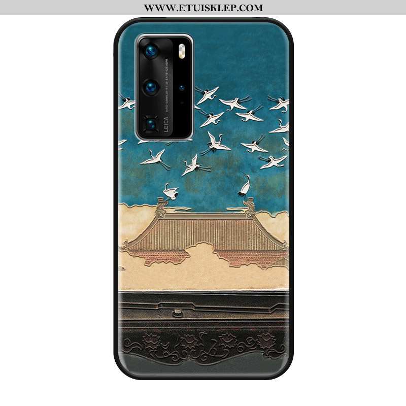 Obudowa Huawei P40 Pro Trendy Crane Vintage Ochraniacz Anti-fall Telefon Komórkowy Etui Sprzedam