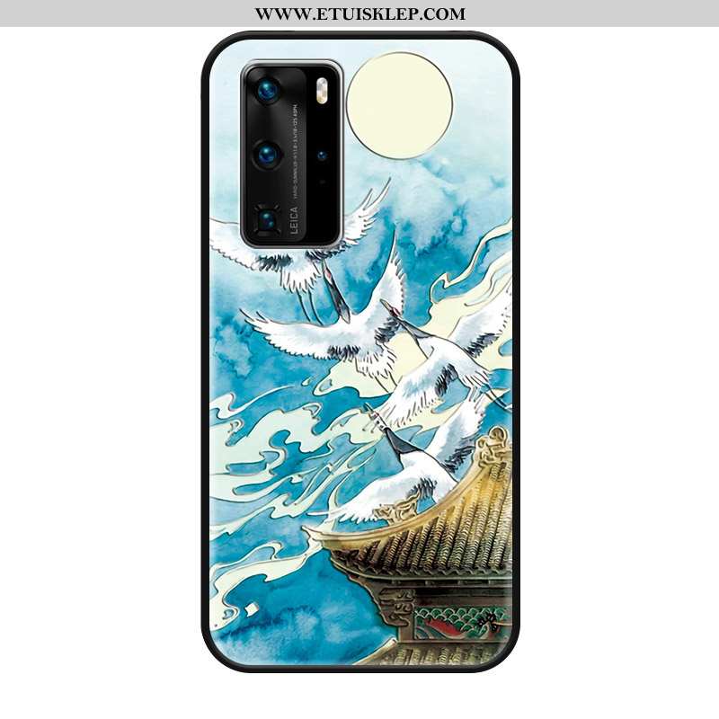 Obudowa Huawei P40 Pro Trendy Crane Vintage Ochraniacz Anti-fall Telefon Komórkowy Etui Sprzedam