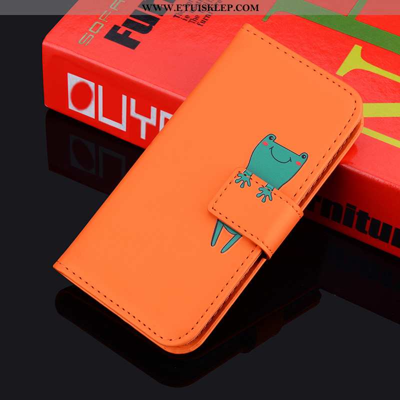 Obudowa Huawei Y6p Skórzane Etui Pomarańczowy Telefon Komórkowy Piękny Klamra All Inclusive Na Sprze