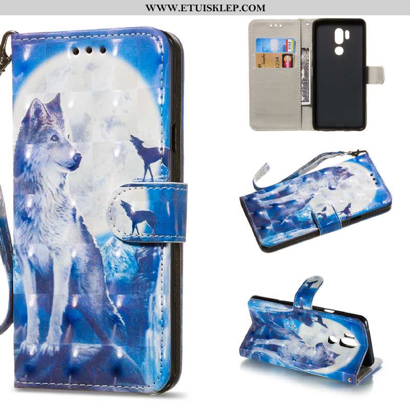 Obudowa Lg G7 Thinq Skórzane Etui Niebieski Pokrowce Kolor Karta Telefon Komórkowy Sprzedam