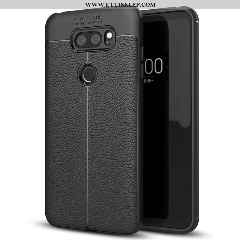 Obudowa Lg V30 Skóra Proste Telefon Komórkowy Czarny All Inclusive Miękki Futerał Oferta