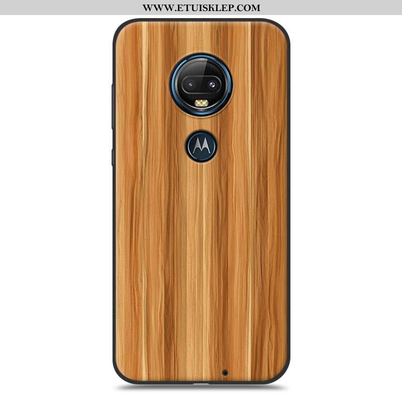 Obudowa Moto G7 Plus Drewniany Telefon Komórkowy Proste Wzór Etui Futerał Biały Online