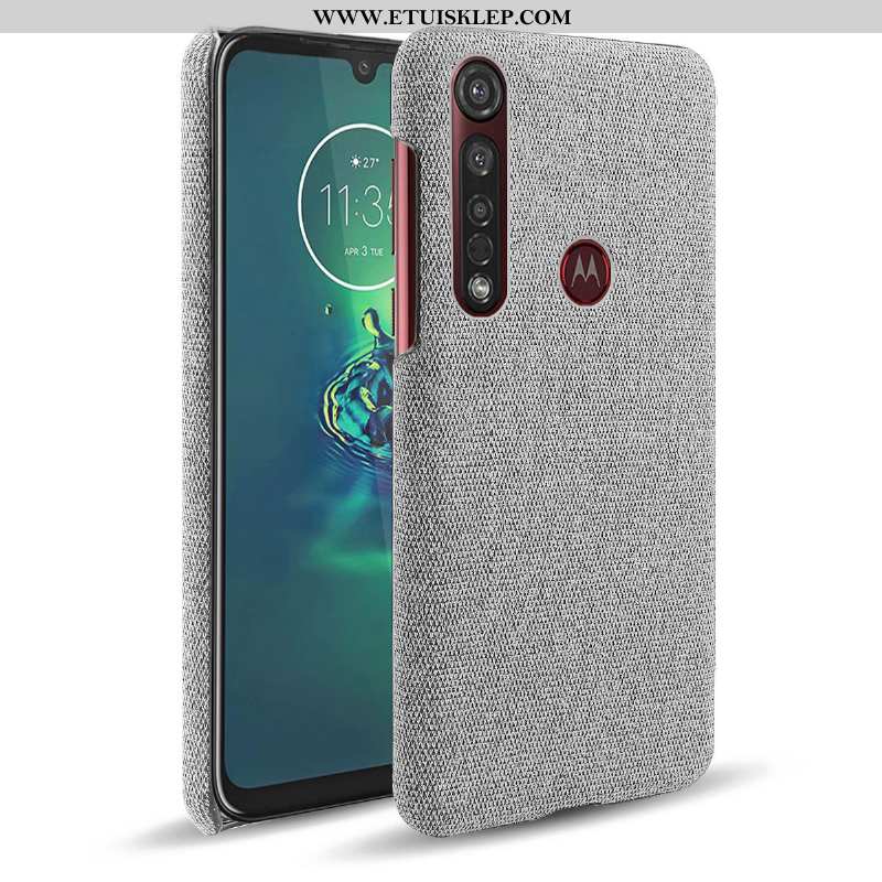 Obudowa Moto G8 Plus Ochraniacz Płótno Szary Telefon Komórkowy Etui Futerał Sprzedam