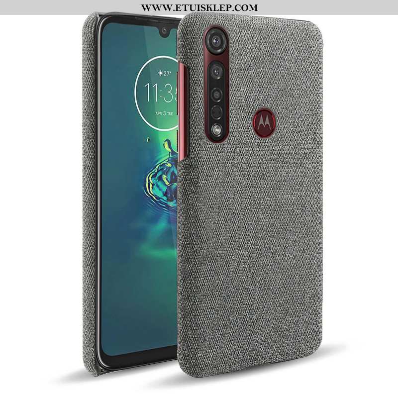 Obudowa Moto G8 Plus Ochraniacz Płótno Szary Telefon Komórkowy Etui Futerał Sprzedam