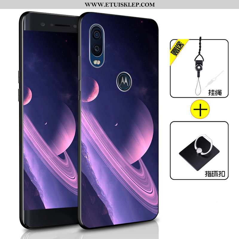 Obudowa Motorola One Vision Miękki Telefon Komórkowy Etui Anti-fall Futerał Niebieski All Inclusive 