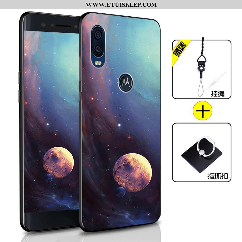 Obudowa Motorola One Vision Miękki Telefon Komórkowy Etui Anti-fall Futerał Niebieski All Inclusive 