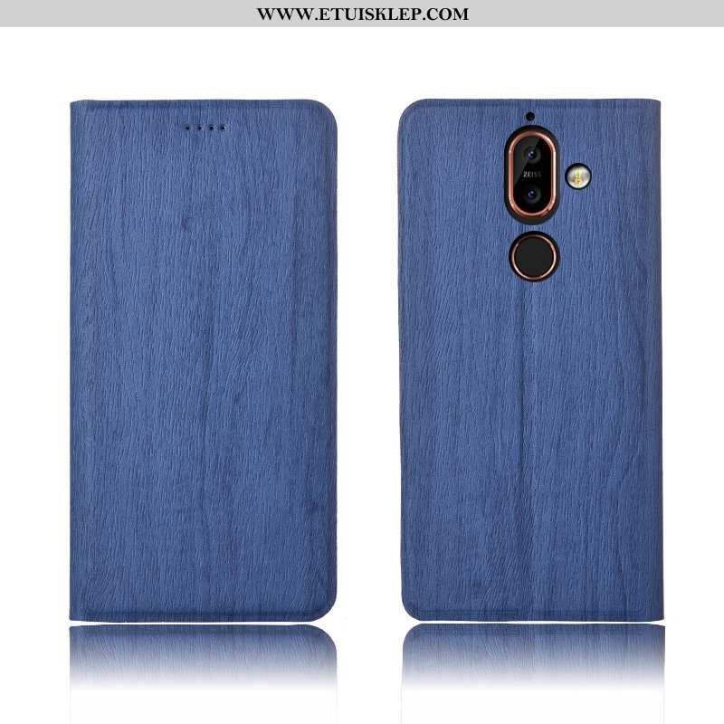 Obudowa Nokia 7 Plus Wzór Skórzane Etui Futerał Anti-fall Nowy Drzewa Dyskont