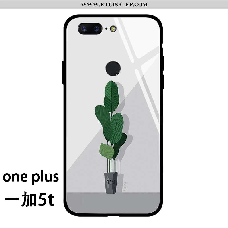 Obudowa Oneplus 5t Silikonowe Proste Telefon Komórkowy Anti-fall Zielony Świeży Kreatywne Tanie