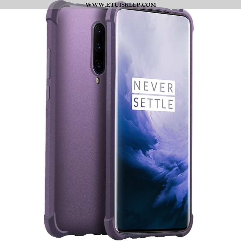 Obudowa Oneplus 7 Pro Przezroczysty Telefon Komórkowy Purpurowy Futerał Anti-fall Magnetyzm All Incl